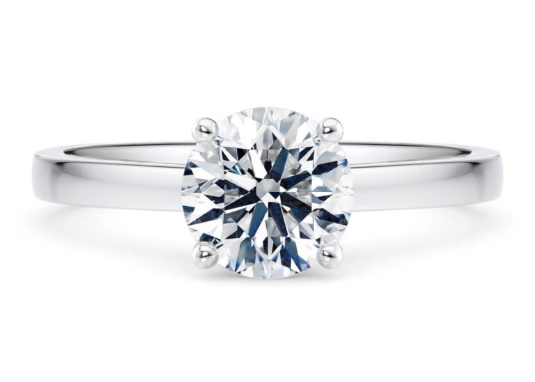 1477 Classic Solitaire Round Cut Engagement Ring